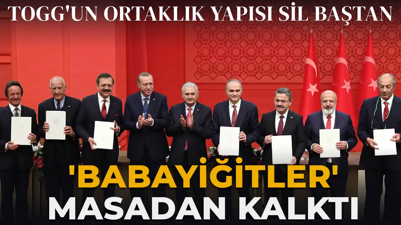 TOGG'un Ortaklık Yapısında Yeniden Düzenleme: Altı Yılda Temsilciler ve Ortağlar Değişiyor